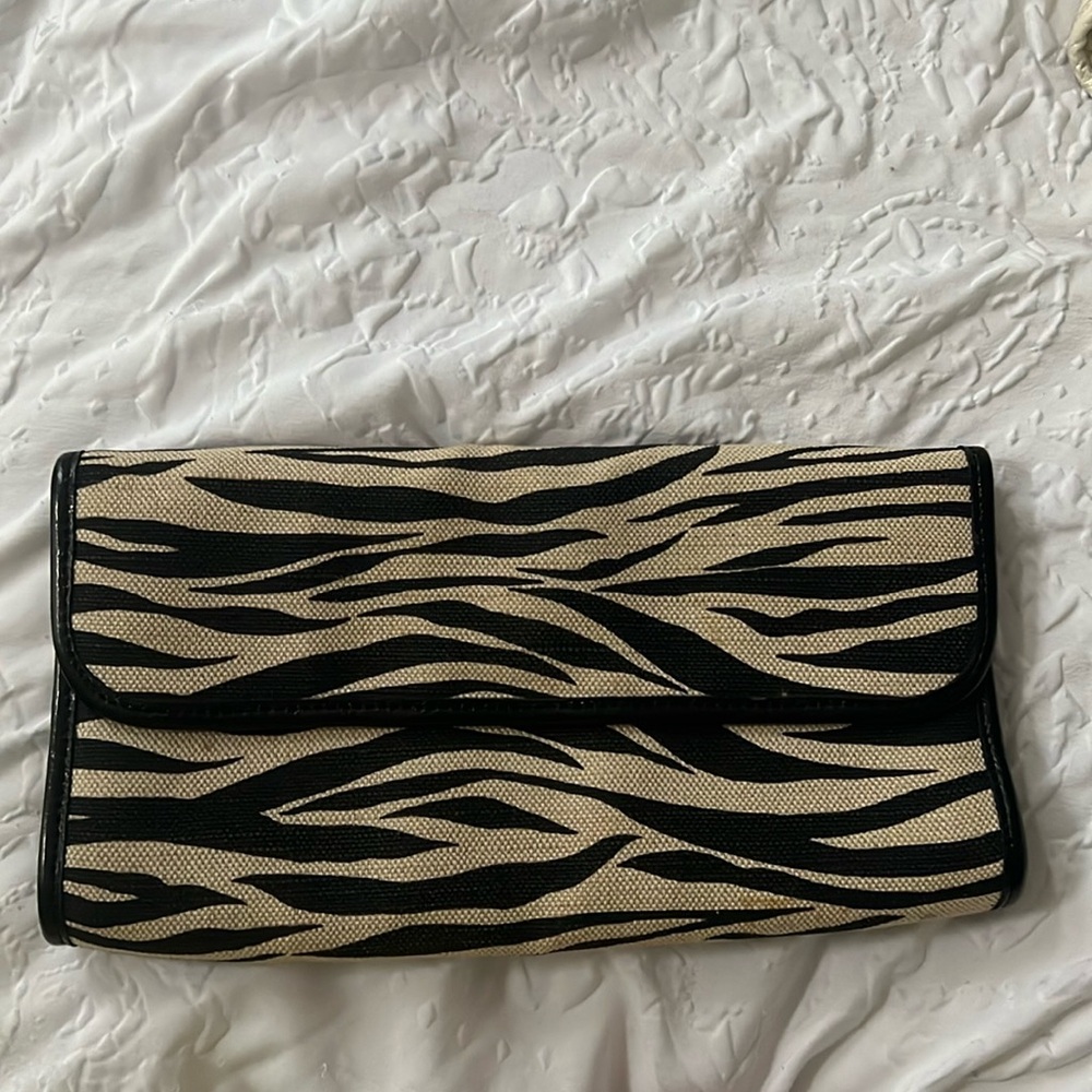 Banana Republic zebra clutch